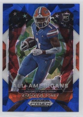 2021 Prizm Draft Picks All-American Blue Ice 29/99 Kadarius Toney Rookie RC 05l9