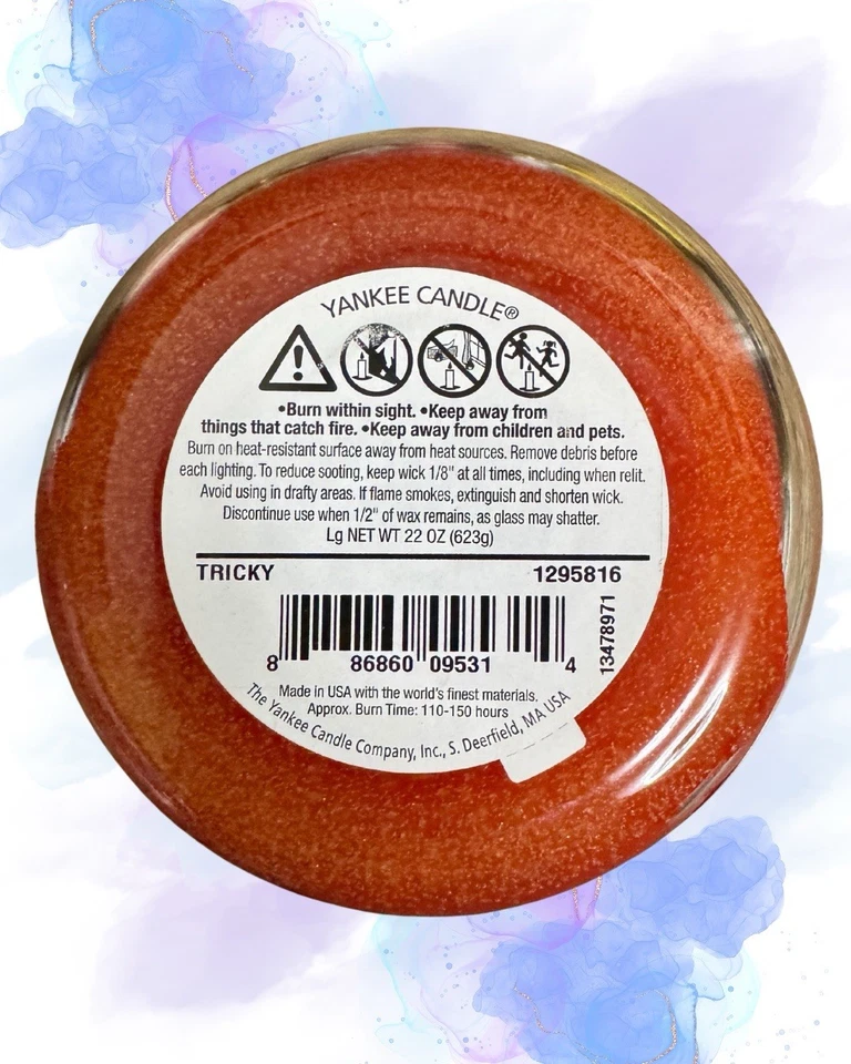 Yankee свечи в коробке набор из 3 страшные ароматы большая банка свечи (незначительное использование) - Изображение 4 из 4