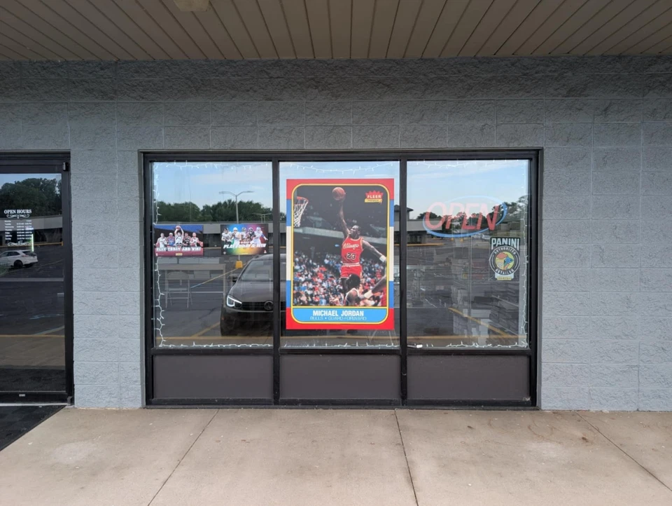 MICHAEL JORDAN 1986 FLEER 57 NOVATO (RC) TARJETA IMPRESIÓN ARTÍSTICA VINILO GRÁFICO PÓSTER Foto 2 de 3