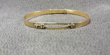 Storkette Gold Filled 1/20 12K Stork Children Baby Small Slide Bracelet Vintage