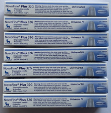 NovoFine Plus 32g x 4mm Disposable - 27 Boxes of 4 Universal Fit - New & Sealed