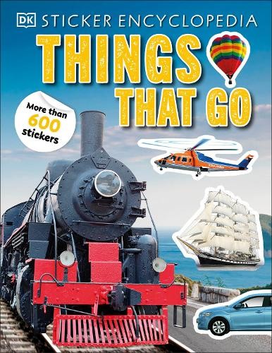 Sticker Encyclopedia Things That Go by DK (Paperback Book) - Image 5