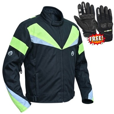 Motorradjacke CE gepanzert wasserdicht + Touchscreen Thermo Reithandschuhe
