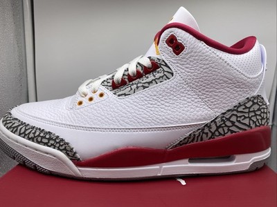 Jordan 3 cardinal size 10.5 JORDAN 3 RETRO CARDINAL RED MEN main image 4