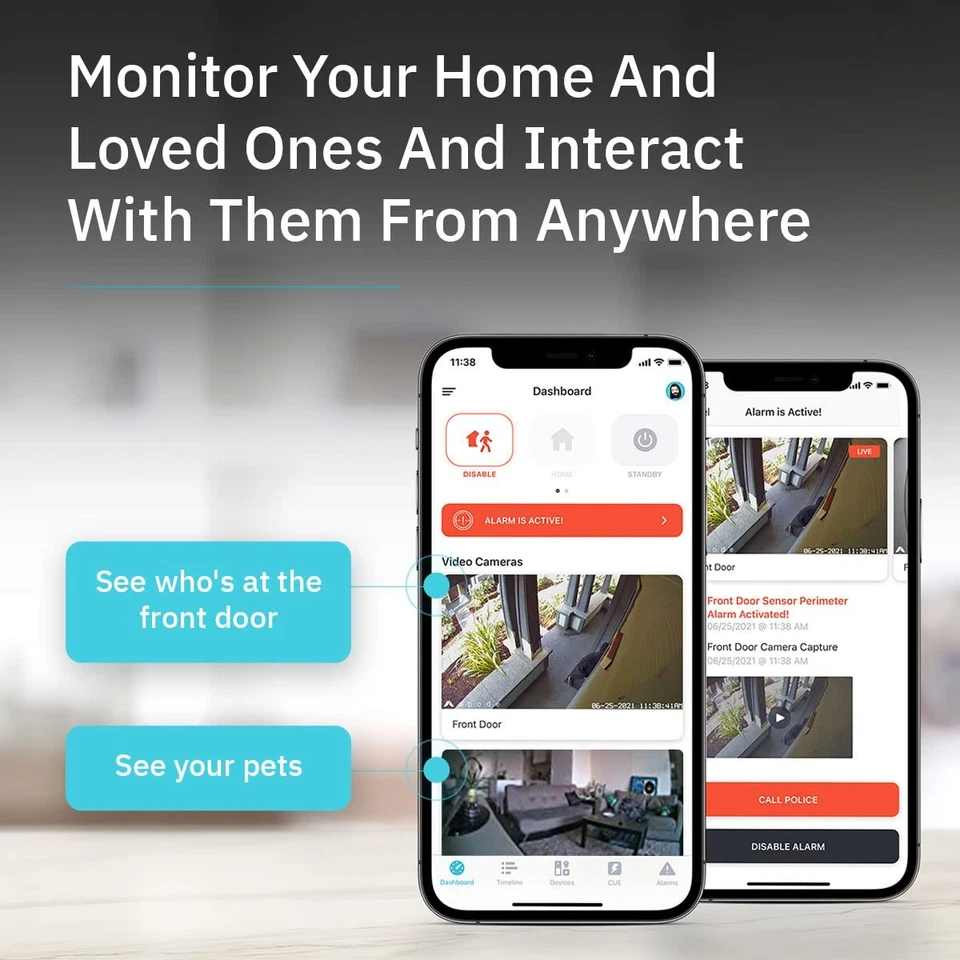 Kit de seguridad todo en uno Iota con cámara integrada, alarma, llavero, movimiento y... Foto 3 de 4