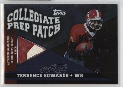 2003 Topps Draft Picks & Prospects Foil 22/25 Terrence Edwards #CP-TE Patch 19n6