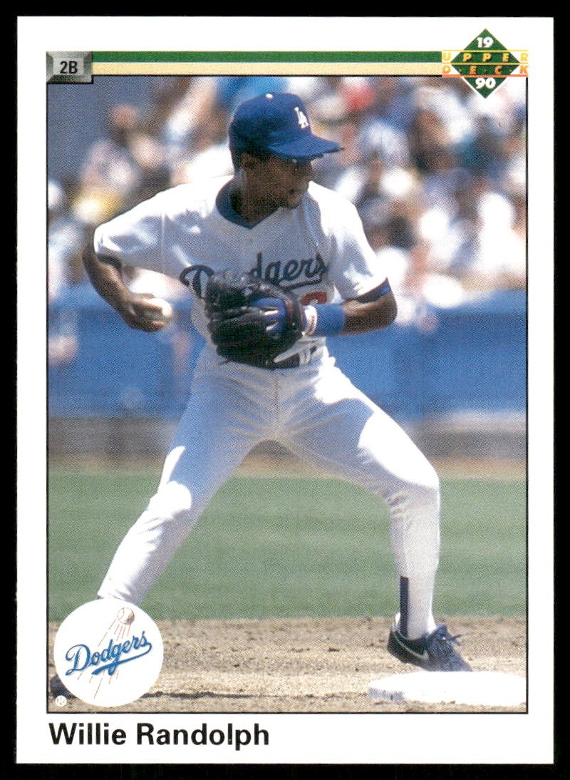 1990 Upper Deck #183a Willie Randolph Los Angeles Dodgers Baseball Card