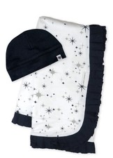 Honest Baby Clothing Stroller Blanket  Cap Hat Gift Set 100 Organic Cotton New