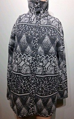 Pierre Balmain Women's Gray Printed Cotton Blend Jacket Size  IT 26/40