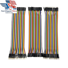 120Pcs Breadboard Jumper Wires 40Pin Male to Female Multicolored Dupont Wires Ki