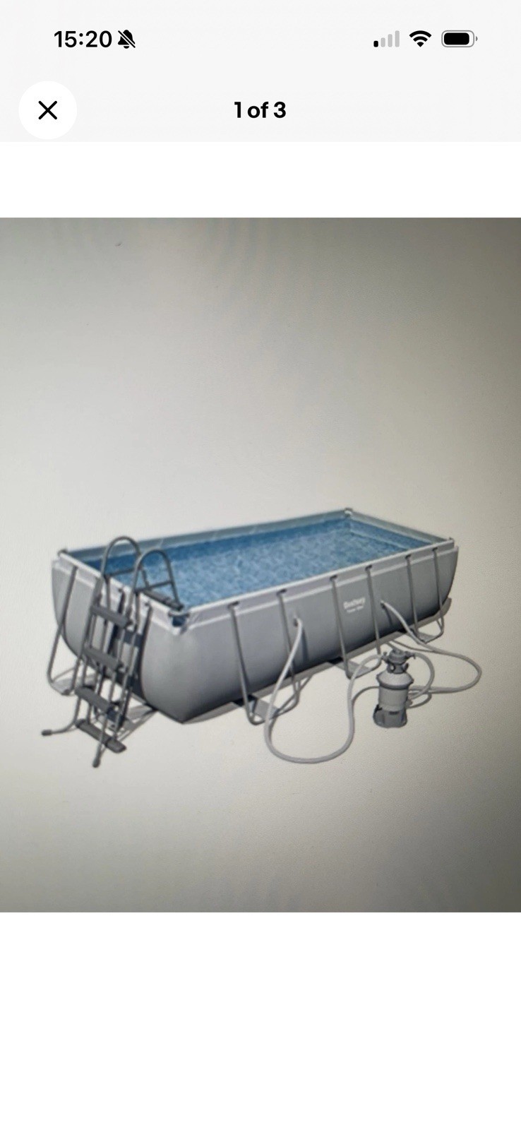 Bestway 16ft x 8ft Rectangular Pool, Upgraded Pump & Accessories