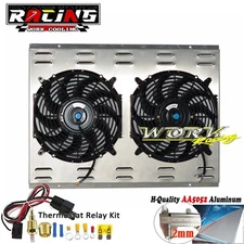 Universal Radiator Electric Shroud+Fan Relay kit Fit 31 x 19 Chevy/Chevrolet GM