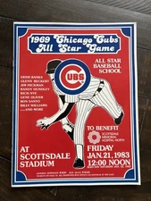 Rare!  1969 Chicago Cubs Reunion All-Star Game Program from 1983