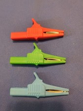 Snap-on Lab Scope Clip On Probe Wire Adapter Alligator Clips 3 Pack Genuine Ln