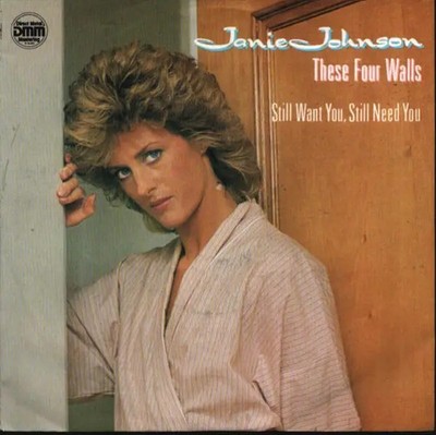 Janie Johnson These Four Walls Vinyl Single 7inch Global Records