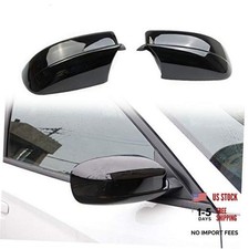 Bright Black Side Door Mirror Cover Molding Trim for Dodge Bright black