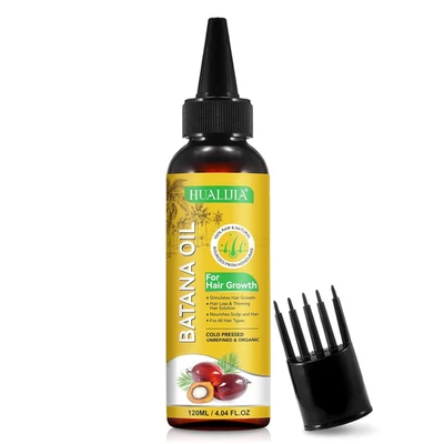 PLOBRT Batana Öl Für Haare Kaltgepresst 120Ml, Stimuliert Das Haarwachstum, Natürlich