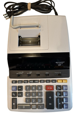 Sharp EL-2630PIII 12 Digit Electronic Receipt Printing Calculator Machine Tested