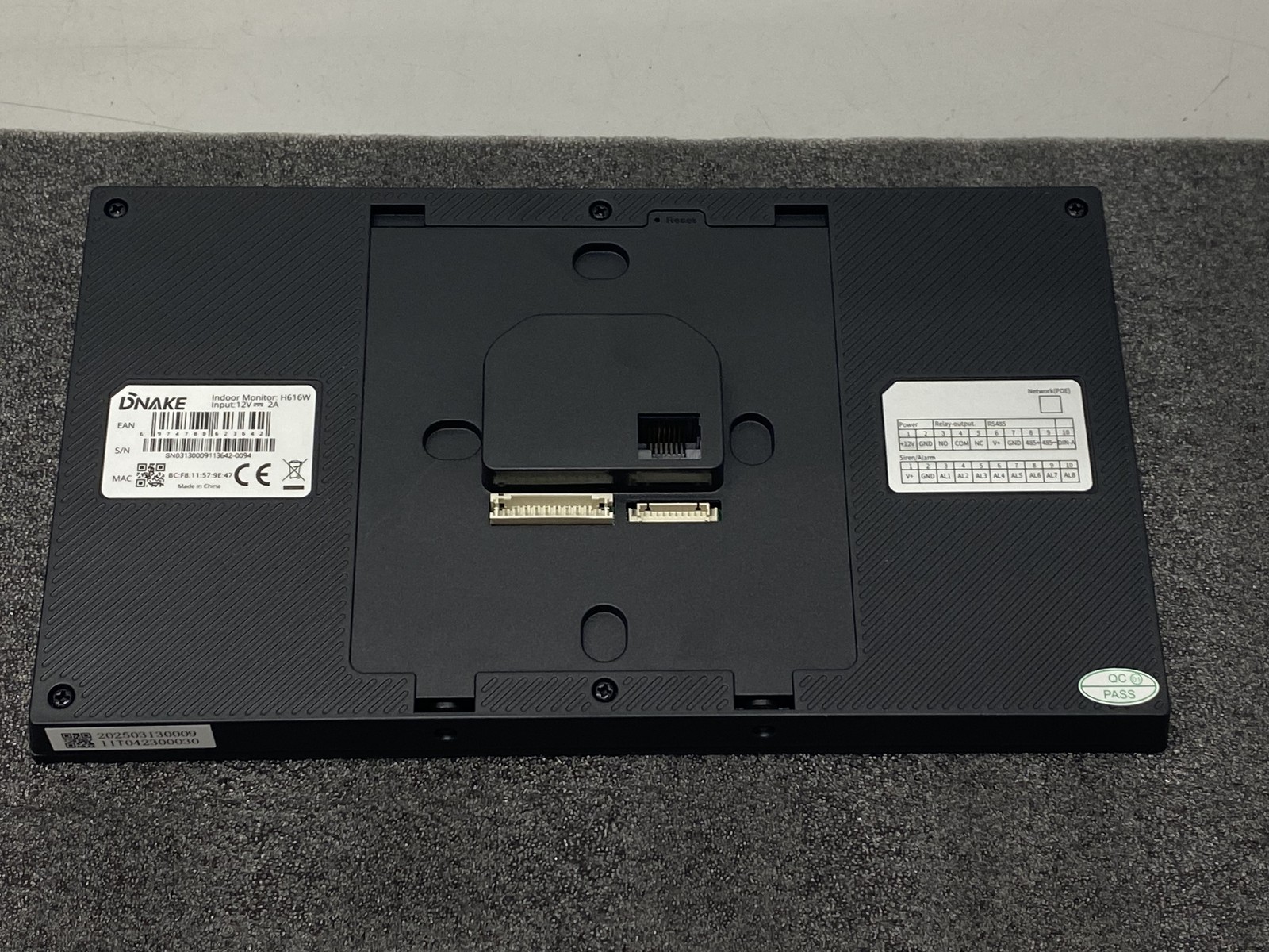 Dnake Wired Smart Wi-Fi Indoor 8" Touch Screen Security Monitor H616W