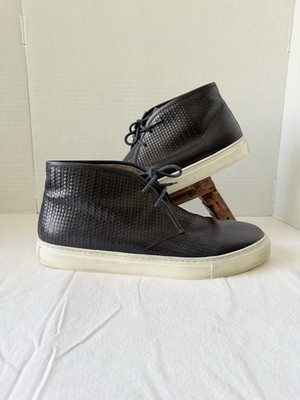 Massimo Dutti Men's Sneakers High Top Leather  EU-45( US 11.5 12 )2102/222/400