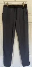 UniPro Pants Medium Gray Ankle Zip QwickDry Drawstring Joggers Pockets