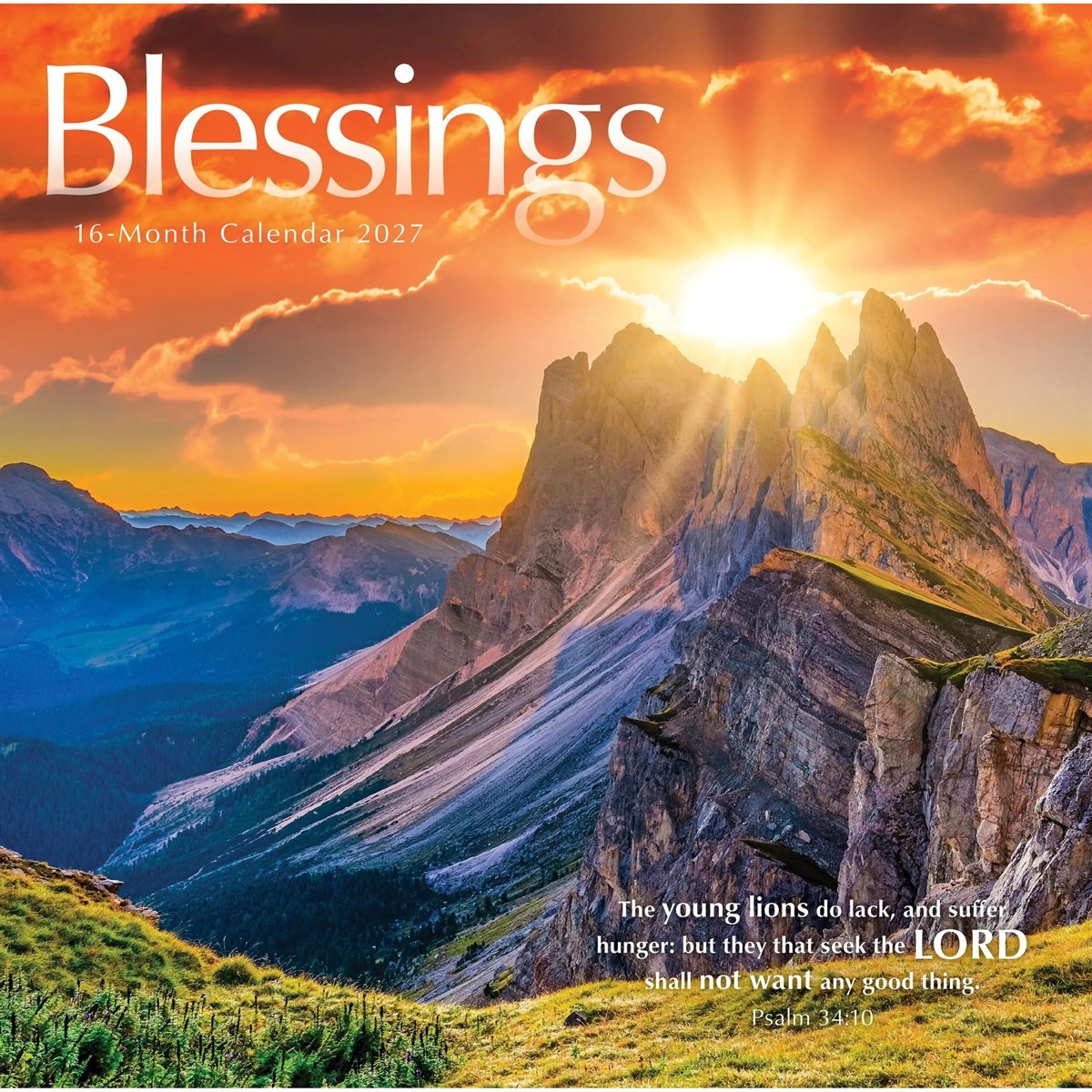 Rackhams Blessings Calendar 2027, Wall Calendars, Month To View, Lifestyle, Gift - Image 2