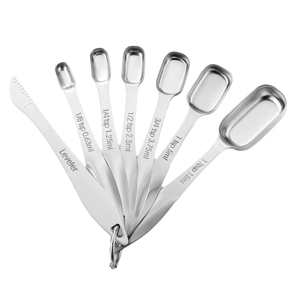 Seasoning Spoon with Scale Measuring Spoon Set Stainless Steel Spice