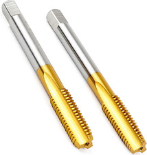 2Pcs M8 X 1.25 Thread Tap,M2 HSS Right Hand M8 X 1.25 Thread Milling Tap,Taper a
