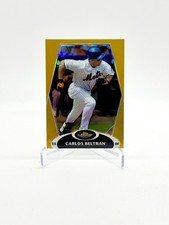 2008 Finest #91 CARLOS BELTRAN Gold Refractor SSP /50 - METS HOF