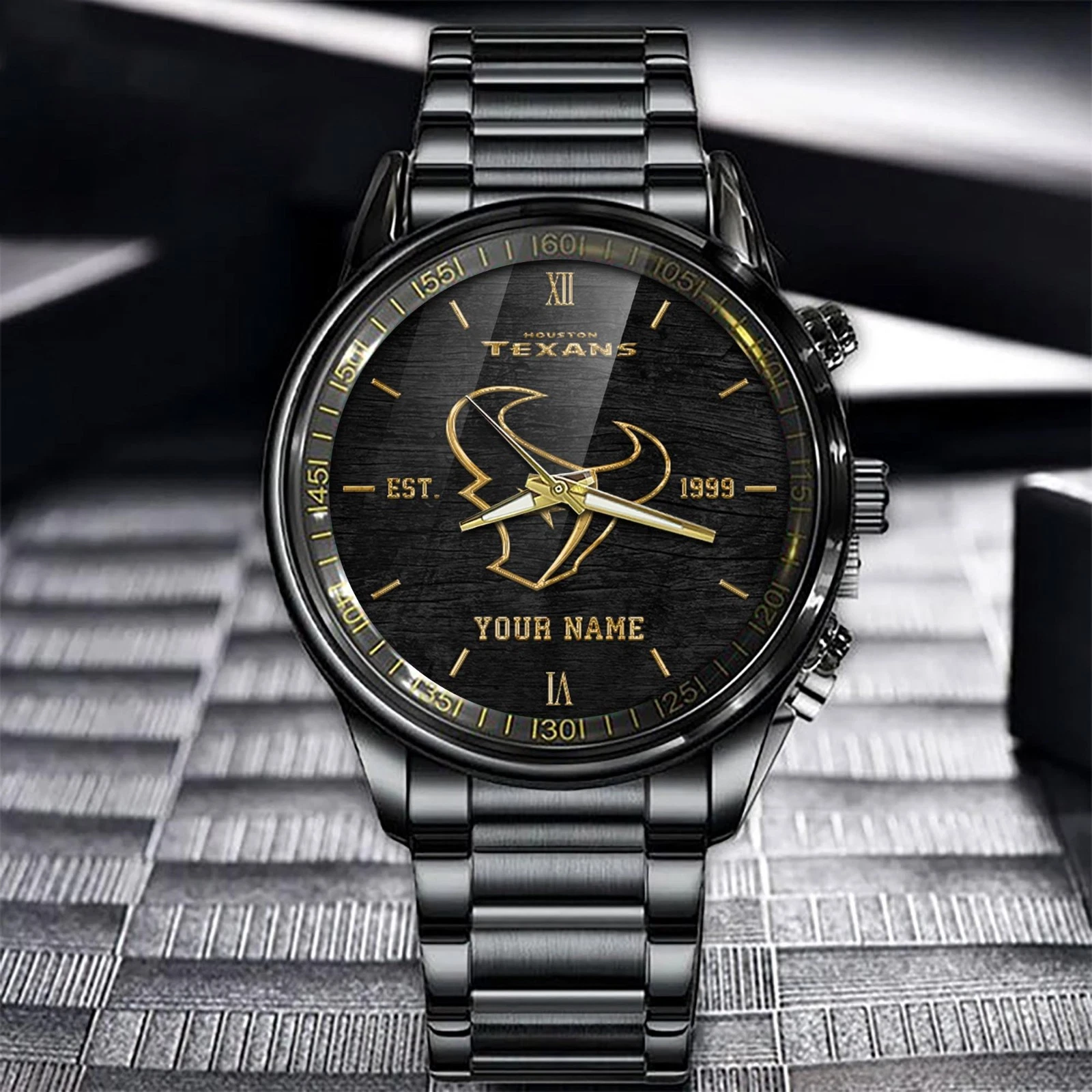 Texans Stainless Steel Watch