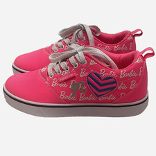 Heelys Pro 20 Prints Barbie Pink Sneakers Youth Size 5 Women's 6 Missing 1 Wheel