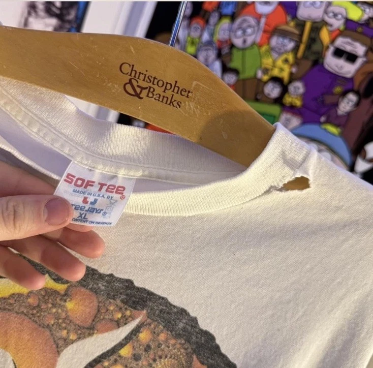 Винтажная футболка 1994 Lollapalooza Tour 90-е рок гранж - оригинальная - размер X-Large - Изображение 3 из 4