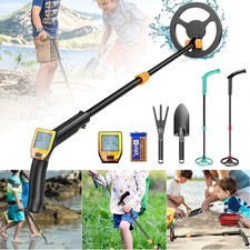 Kids Metal Detector Kit LCD Screen Professional Waterproof Metal Detector