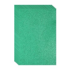 5 Sheets 2mm Glitter Foam Sparkle Sheet EVA Paper, Dark Green