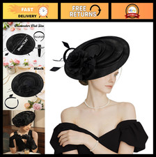 Vintage Women's Fascinator Hat for Derby, Wedding, Tea Party, Church Events