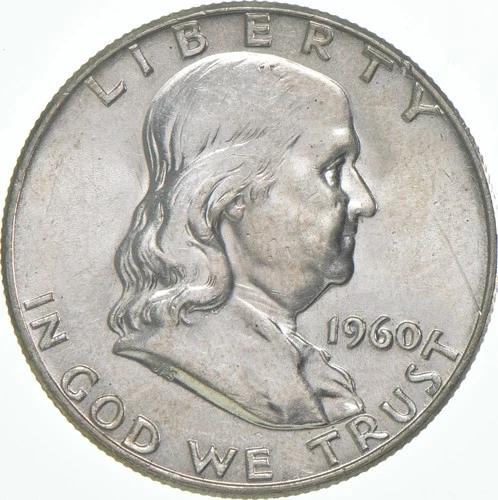1960 Franklin Half Dollar AU 90% Silver *9139