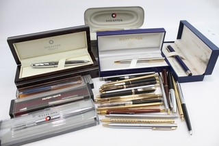 Branded Ballpoint Pens Brio Including Vintage Waterman Sheaffer Papermate