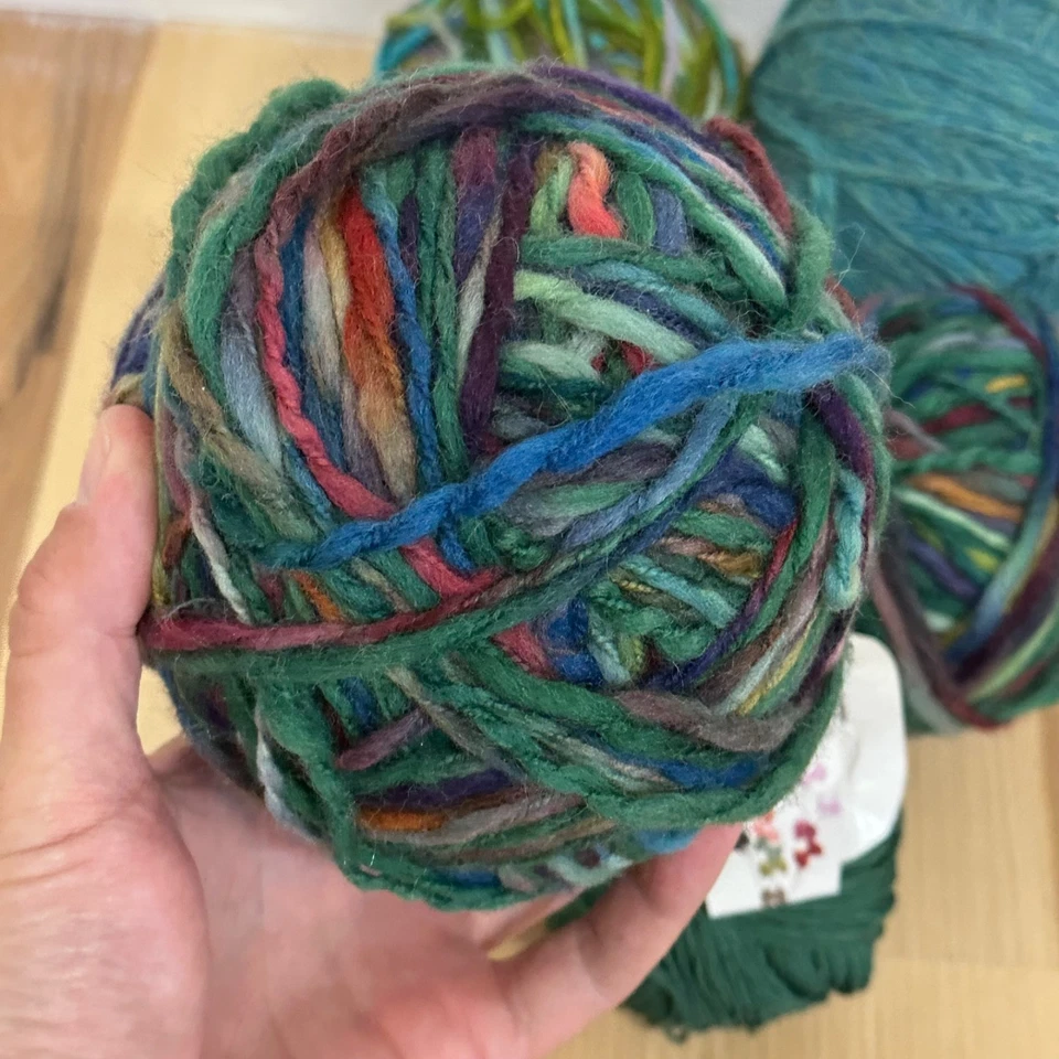 Premium Wool Alpaca Acrylic Yarn Balls Hank Mixed Lot of 5 Cascade Blue Sky - Image 3 of 4