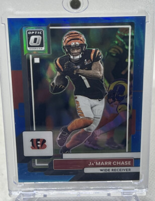 2022 Panini Donruss Optic JaMarr Chase Aqua Prizm #/299 Bengals
