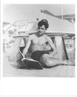 YOUNG SAL MINEO SHIRTLESS BEEFCAKE photo on boat (bv1-10)