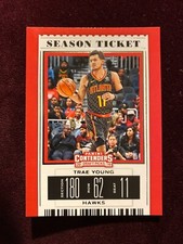 2019-20 Contenders Season Ticket #49 Hawks Trae Young Basketball Card