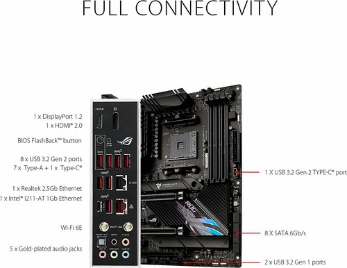 Placa madre ASUS ROG STRIX X570-E GAMING WIFI II AMD Socket AM4 X570 ATX - Imagen 5 de 5