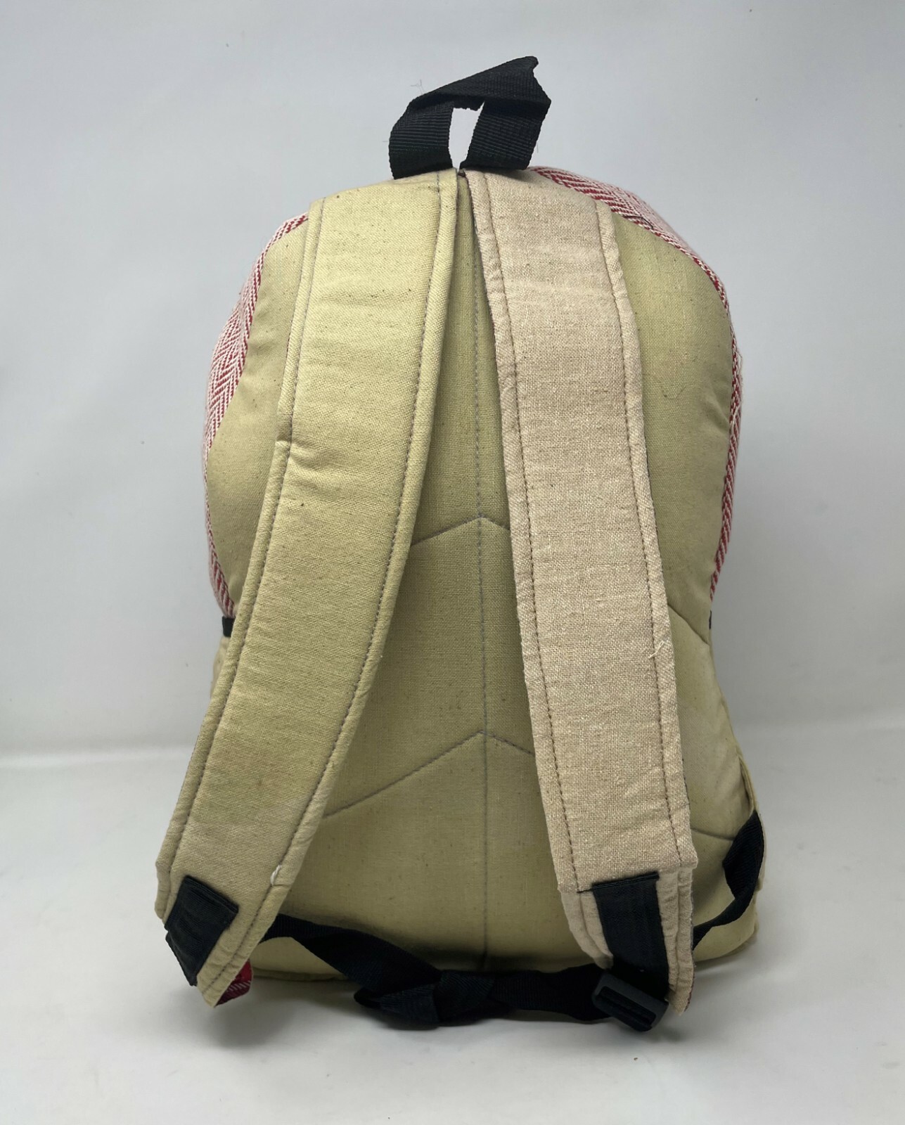 Unisex Multi Pocket Himalayan Pure Hemp Backpack Laptop Pocket
