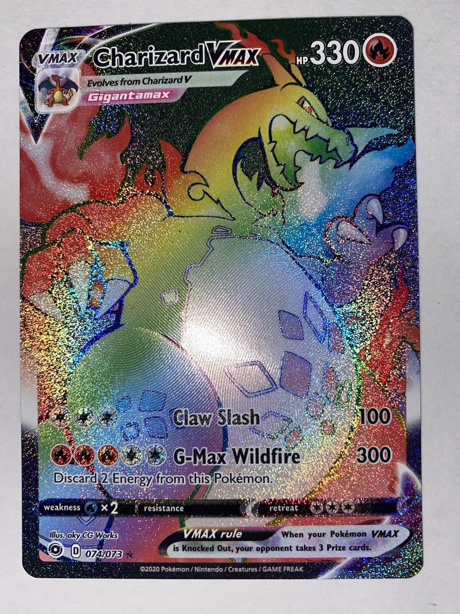 Pokemon Charizard VMAX Rainbow Rare 74/73 Psa 10 Gem Mint | eBay