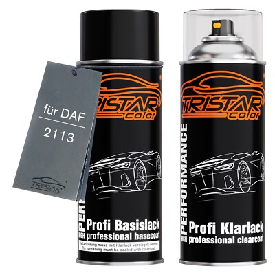 Autolack Spraydosen Set für DAF 2113 British Gas Aircraft Blue Basis Klarlack