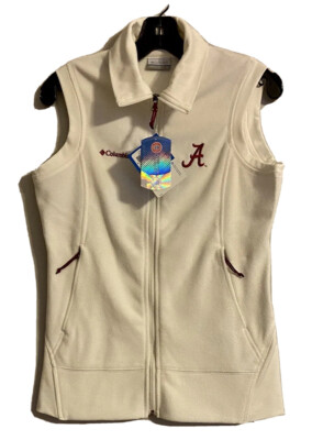 Columbia Women’s Size Medium Alabama Crimson Tide Full Zip Vest New