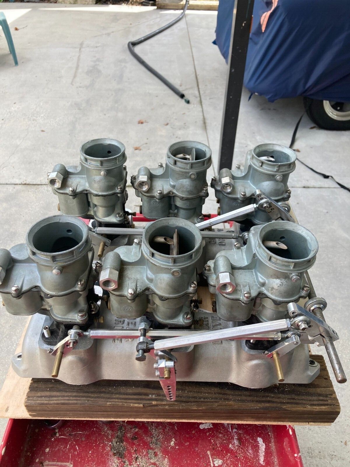 Early hemi intake manifold Hot Rod 6 Strongberg eBay