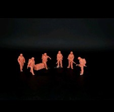 1/72 Modern German Germany Elite Squad Person 6Pcs Plain Miniature Soldier