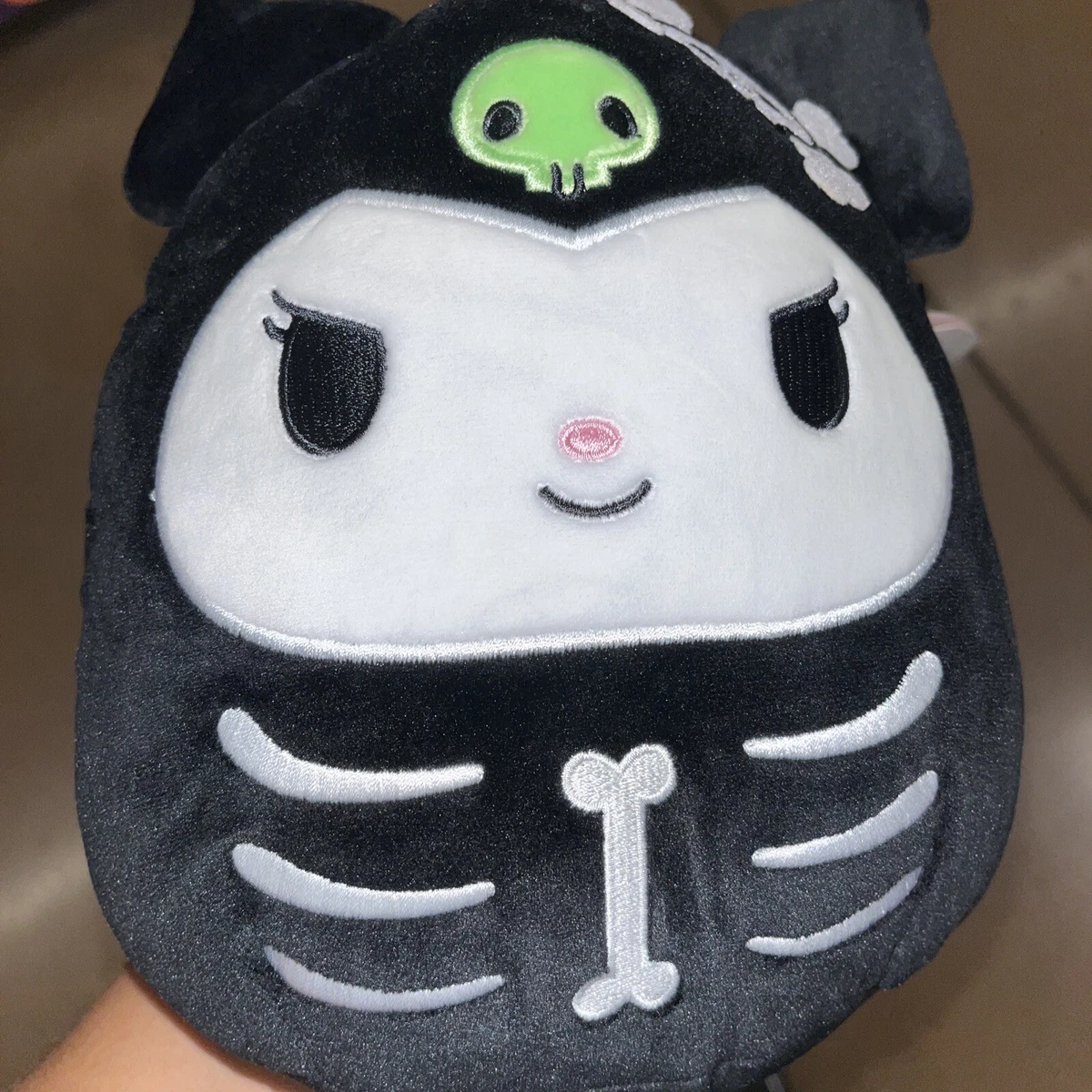 Squishmallows Sanrio Kuromi Skeleton 8 Inch Plush