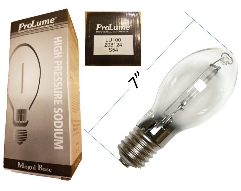 ProLume Lamp LU100 #208124 S54 High Pressure Sodium Mogul Base Commercial Bulb.